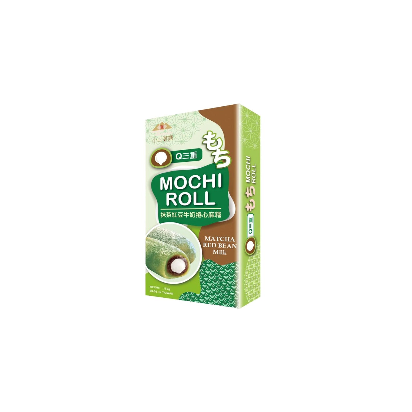 bambooHouse Q Mochi Roll (matcha red bean milk)