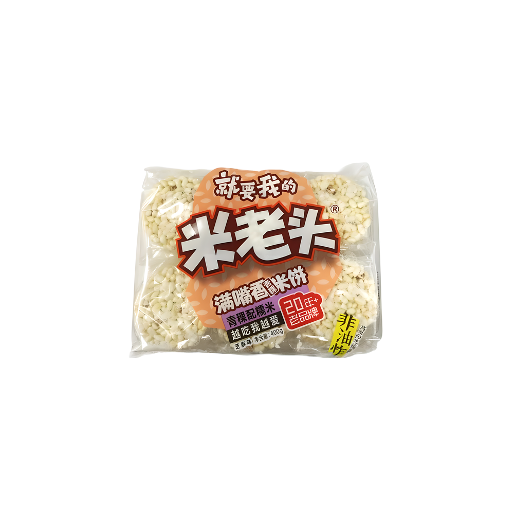 miLaoTou Highland Barley Rice Cake - Sesame